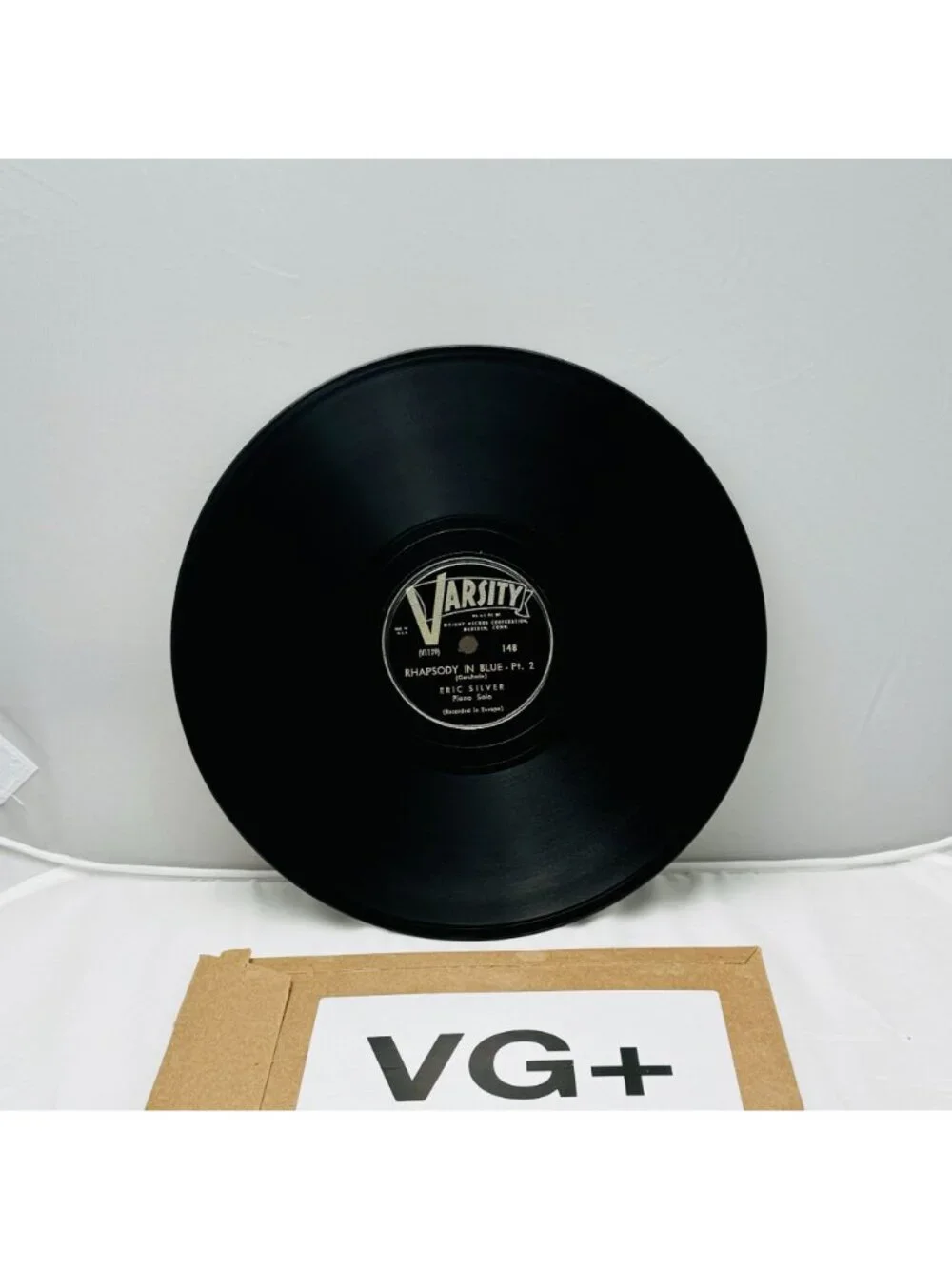 Eric Silver Rhapsody In Blue Pt 1 & 2 10 Inch 78 RPM Varsity 148 - Picture 5 of 6